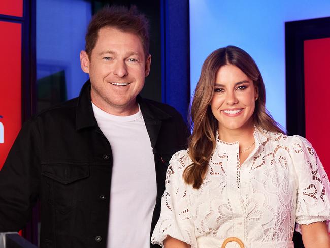 Jase Hawkins and Lauren Phillips are in a showdown with Kyle Sandilands and Jackie O Henderson.