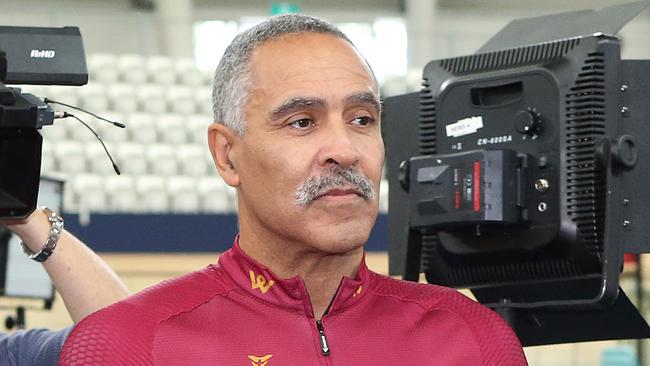 Daley Thompson getting ready to ride for charity. Picture: AAP Image/Jono Searle