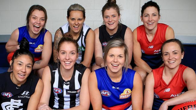 Marquee players in the national women’s league. Picture: Wayne Ludbey