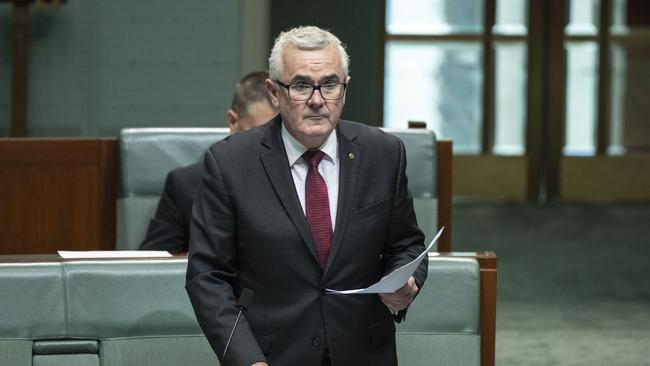 Andrew Wilkie at Parliament House in Canberra. Picture Gary Ramage