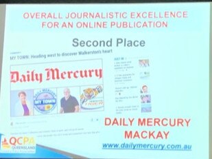 Mackay's Daily Mercury was well represented at the Queensland Country Press Association awards. The Mercury came second for overall journalistic excellence for an online publication, with the Sunshine Coast Daily winning the category. Picture: Rae Wilson