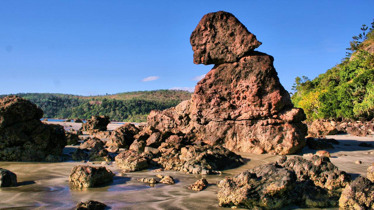 The formations at Cape Hillsborough National Park in North Queensland just north of Mackay were created from a chain of ancient volcanoes. Picture: Rob and Stephanie Levy, Flikr