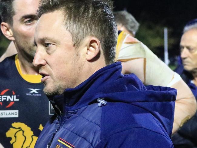 EFNL 2024: Doncaster East coach Ryan James. Picture: Davis Harrigan