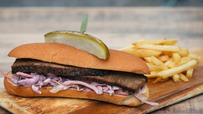 The Taphouse’s brisket sandwich. Picture: Supplied