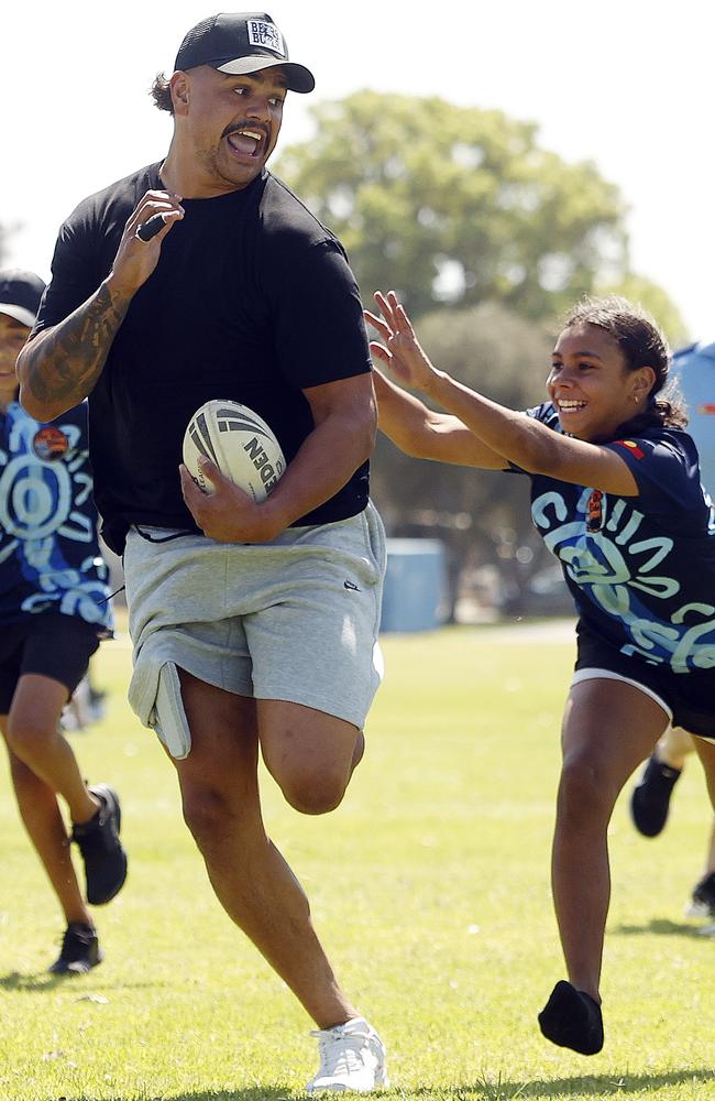 Latrell Mitchell told The Telegraph he wants to “better [other] lives” after his NRL career. Picture: Sam Ruttyn