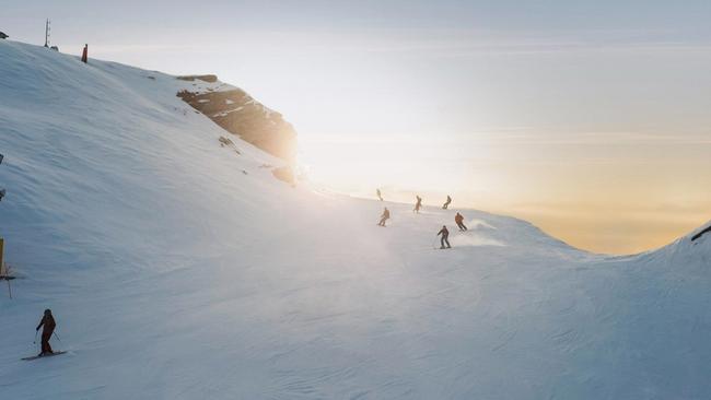 One of the wide, powdery slopes of Coronet Peak, Queenstown New Zealand. Image: Supplied