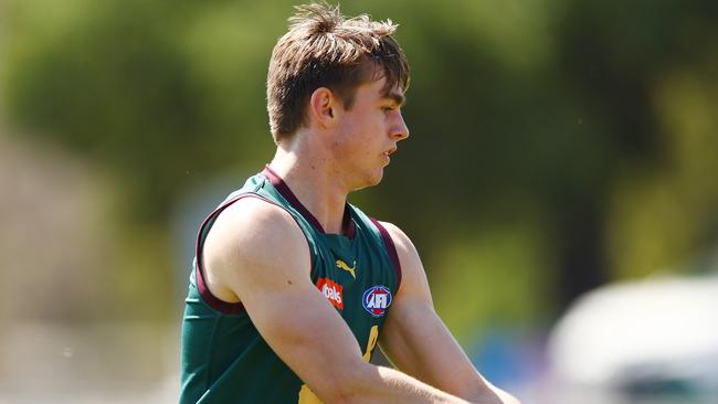 The Giants were also able to take versatile James Leake with their second selection. Picture: Graham Denholm/AFL Photos via Getty Images