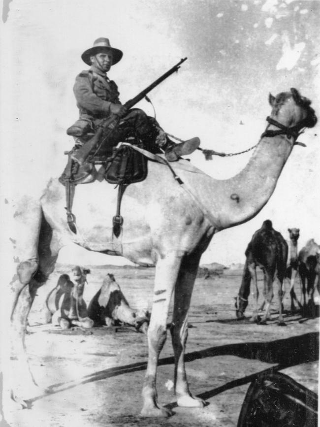 “My grandfather, Robert Holm, born in Denmark in 1890. He became an Australian citizen in 1915 and joined The Royal Australian Naval Forces, transferring to the Imperial Camel Corps in Sinai and Egypt. He served overseas for over four years during WWI.” Picture: Supplied by Narelle Hogan