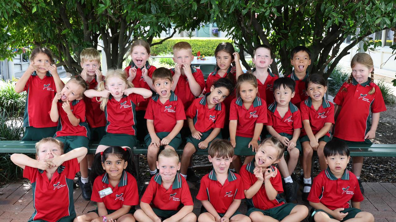 My First Year: Benowa State School Prep T. Front row: Tyde, Hiya, George, Darby, Mia, Ethan. Middle row: Hannah, Nova, Maxi, Eliana, Chelsea, Mingxi, Avani. Back row: Alisha, Vance, Lola, Lochlan, Eva, Blake, Isaac, Everleigh. Picture Glenn Hampson