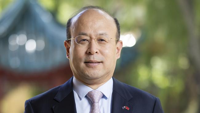 China’s Ambassador to Australia, Xiao Qian, at his country’s embassy in Canberra. Picture: Martin Ollman