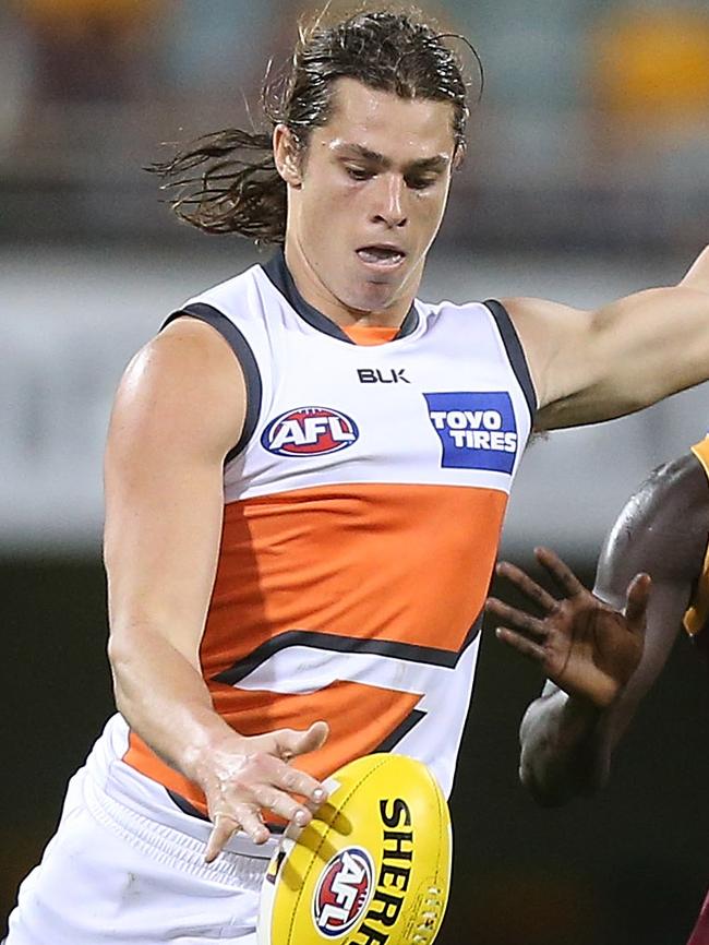 Jack Steele in action for GWS Giants.