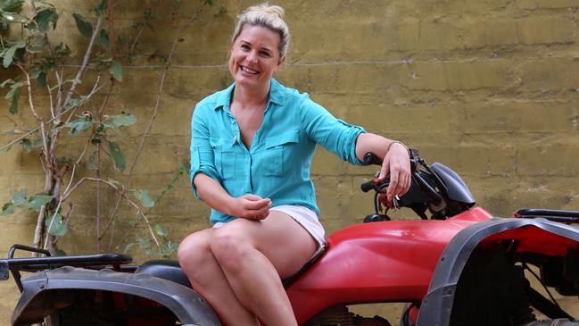 Psychologist Kate Baecher on the set of I'm A Celebrity … Get Me Out Of Here!