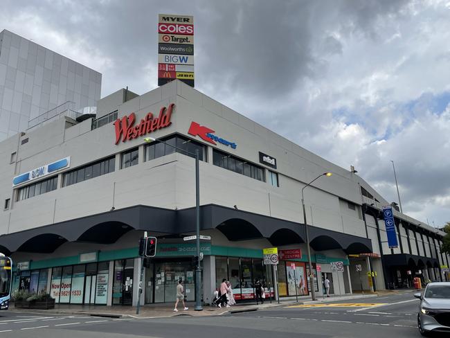 Westfield Liverpool with the Kmart sign facing George St.