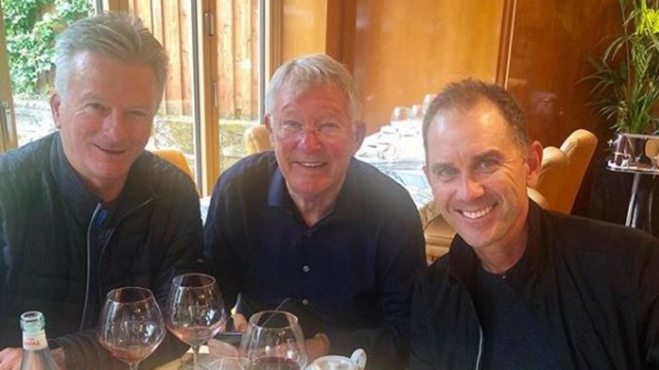 Justin Langer has spoken about his lunch with legendary football manager Sir Alex Ferguson.
