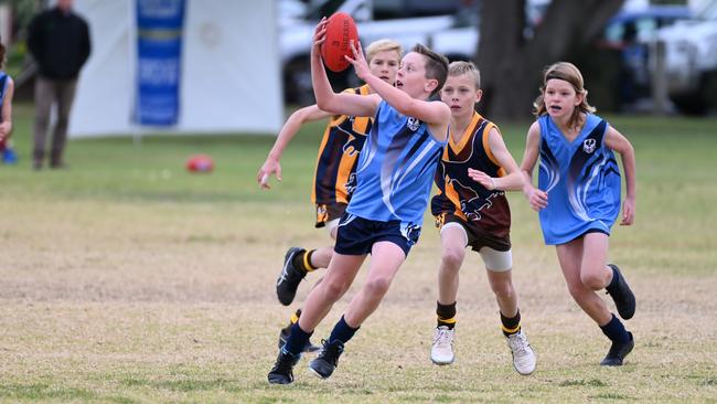 31/5/21 - School Sport SA Sapsasa State Country Football Carnival in West Beach - Central Eyre Peninsula v Southern Fleurieu on Oval 4. Picture: Naomi Jellicoe