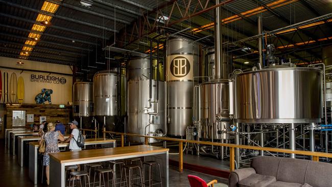 Burleigh Brewing company is one of the Gold Coast’s many craft beer makers set to benefit from a tax break to be announced in the federal budget.   Picture: Jerad Williams