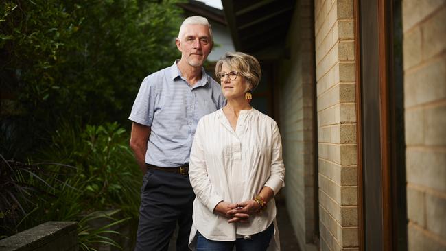 Chris Redmond and Barbara Walsh at their home in Aranda, ACT. Picture: Rohan Thomson