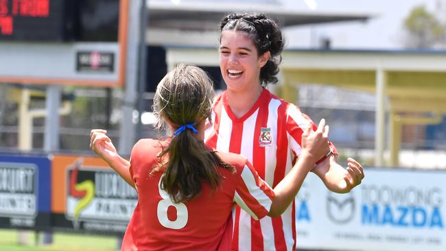 Kelvin Grove State College celebrate. Picture: John Gass