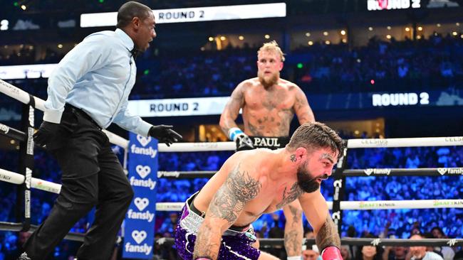 Paul in his last fight against Mike Perry on July 20 this year. (Photo by Julio Aguilar/Getty Images via AFP)