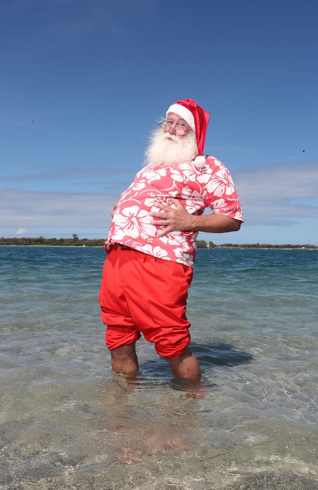 R.J "Santa" Strohfeldt at the Broadwater. Picture: Richard Gosling