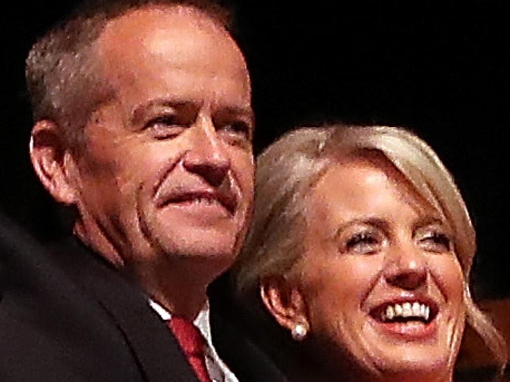 NEWS2019ELECTION 28/4/2019. DAY 18Opposition Leader Bill Shorten speaking to Labor  party supporters at a rally in Box Hill,  Melbourne.Picture Kym Smith