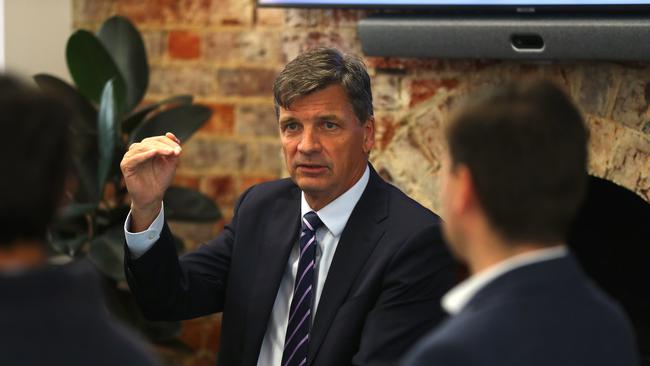 Opposition treasury spokesman Angus Taylor said Labor had delivered the longest per-capita recession “on record. Picture: Alison Wynd