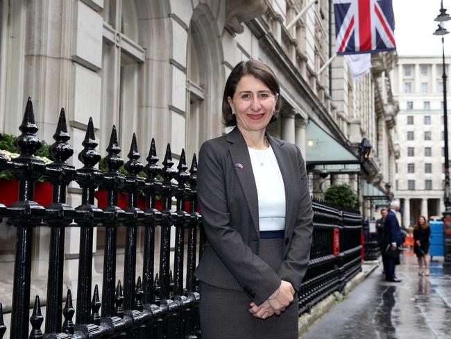 NSW Premier Gladys Berejiklian in Europe on a trade mission. Picture: NSW Premier's Office