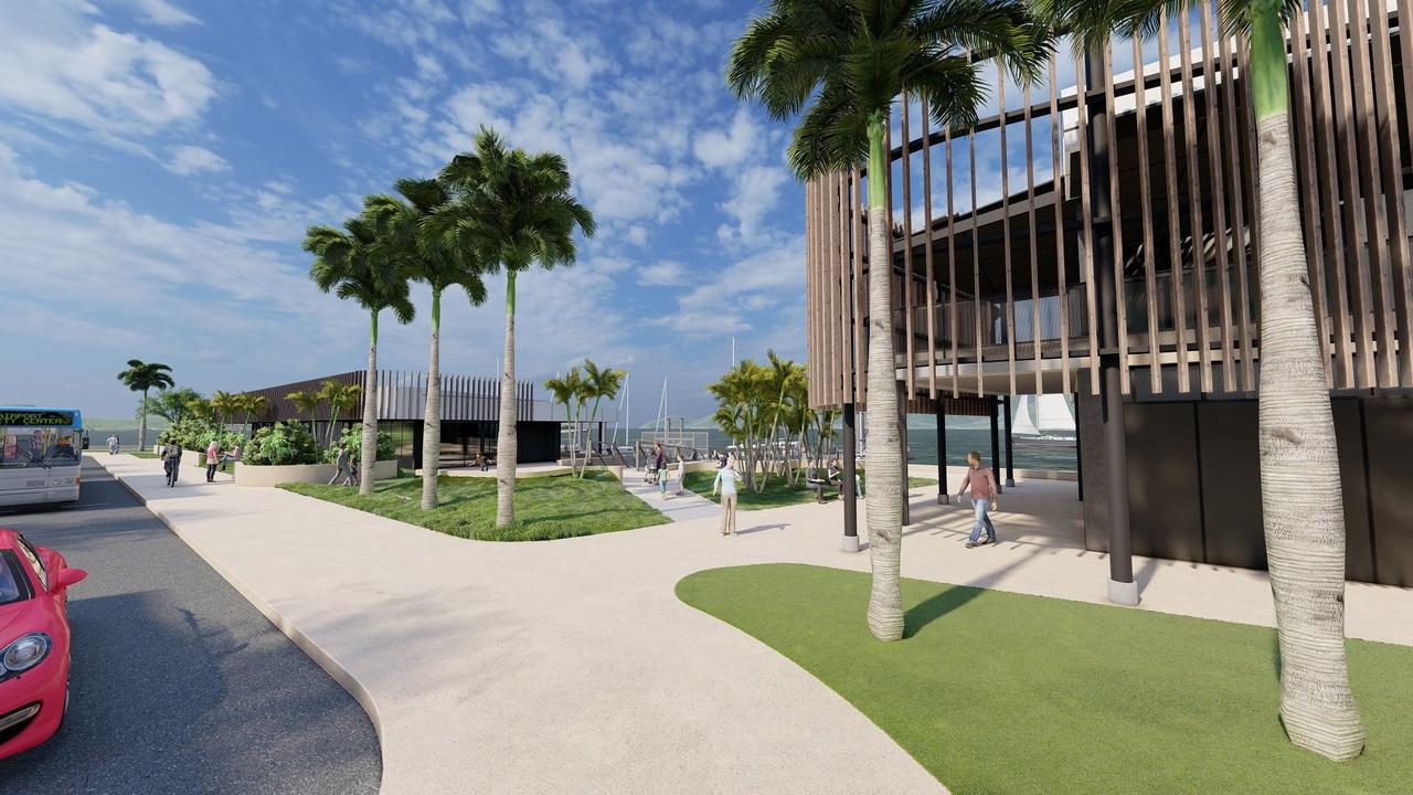 Artist's impression of the proposed Shute Harbour Terminal and Operator Building. Picture: Whitsunday Regional Council