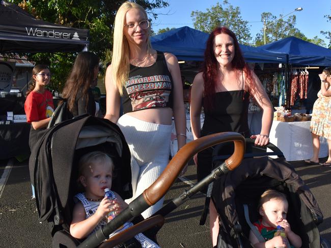 Faith Barke, Chantelle Jessop, Ashar Jame and Jai Matthew at Christmas in the Park 2022.