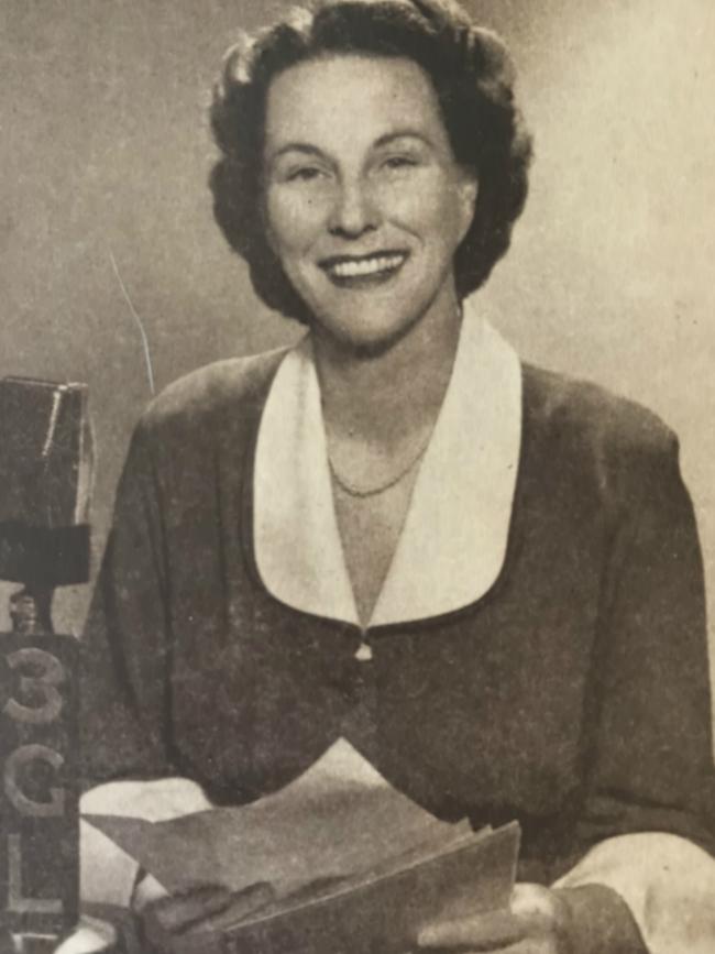 Image believed to be Peter Hamilton's mother Gwen in the days when she was a radio announcer on 3GL.