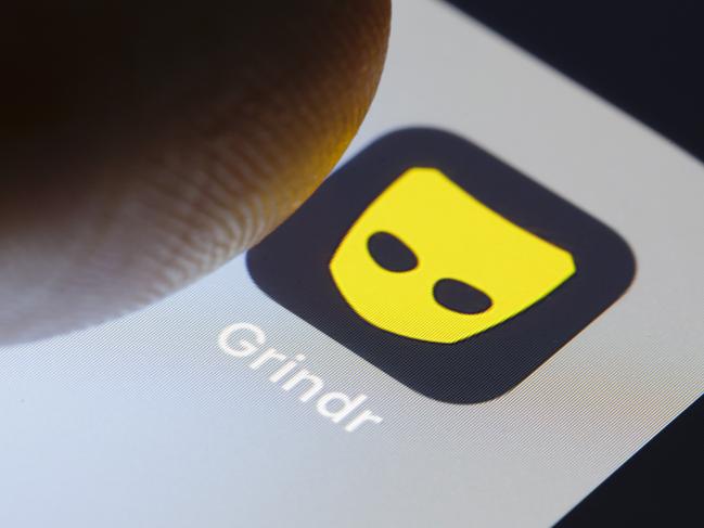 Berlin, Germany - February 26: In this photo illustration the app of Grindr is displayed on a smartphone on February 26, 2018 in Berlin, Germany. (Photo Illustration by Thomas Trutschel/Photothek via Getty Images)