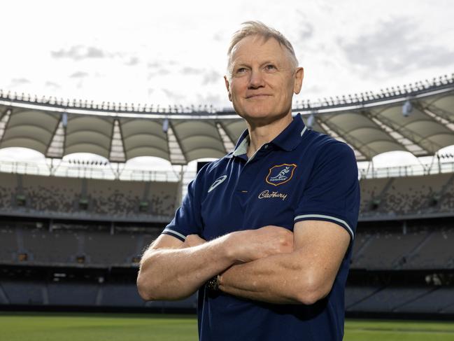 Wallabies head coach Joe Schmidt is yet to announce the Wallabies’ next captain. Picture: Paul Kane/Getty Images for Rugby Australia