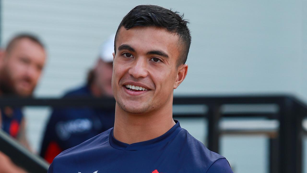 Sydney Roosters teenage star Joseph Suaalii at Moore Park. Picture: Justin Lloyd