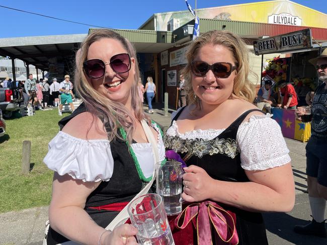 Steph and Alina at the 2024 Yarra Valley Oktoberfest. Picture: Himangi Singh.