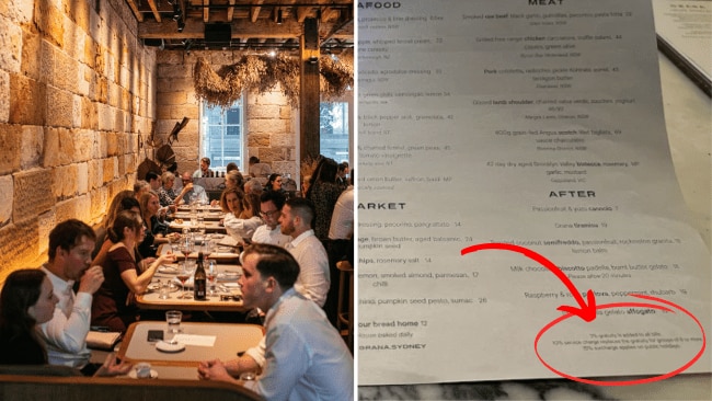 Sydney restaurant under fire for sneaky menu detail