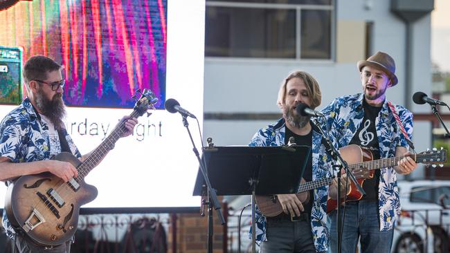 Maplewood perform on the Oasis stage. Picture: Kevin Farmer