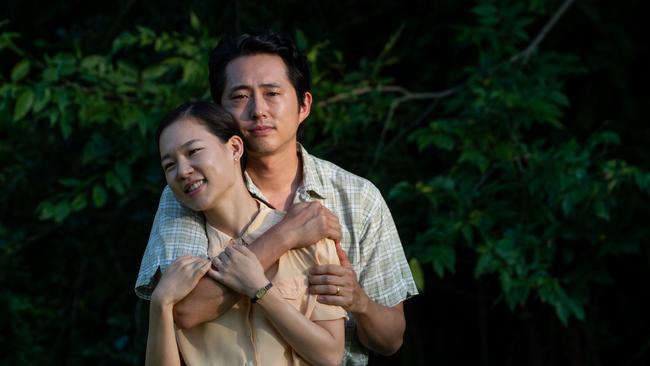 Yeri Han and Steven Yeun are in pursuit of the American Dream. Picture: Josh Ethan Johnson/A24