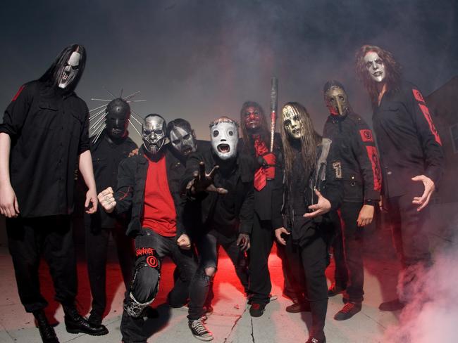 Slipknot at Soundwave in Sydney in 2012.