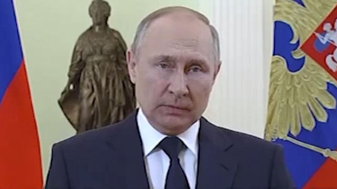 Russian President Vladimir Putin released a video message.