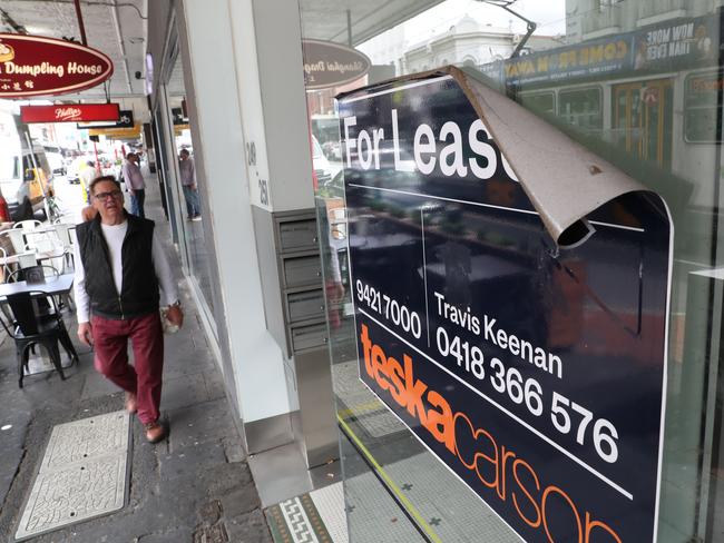 MELBOURNE, AUSTRALIA- NewsWire Photos FEBRUARY 2, 2021:  An empty shop in Prahran as poverty in Australia is on the increase not helped by the COVID-19 pandemic. .Picture: NCA NewsWire/ David Crosling