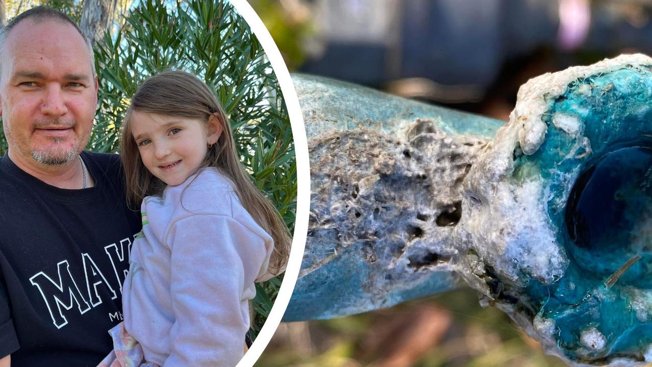 A young family faced a distressing situation after moving into a Nanango property where the town water had eroded the five-year-old pipes, resulting in costly and unsettling problems.