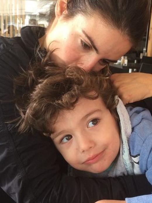 Ada Nicodemou with her son Johnas Xipolitas.