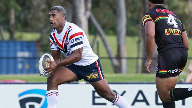 Michael Jennings is one step closer to a return to the NRL after he was named 18th man for the game against the Rabbitohs. Picture: Sam Ruttyn