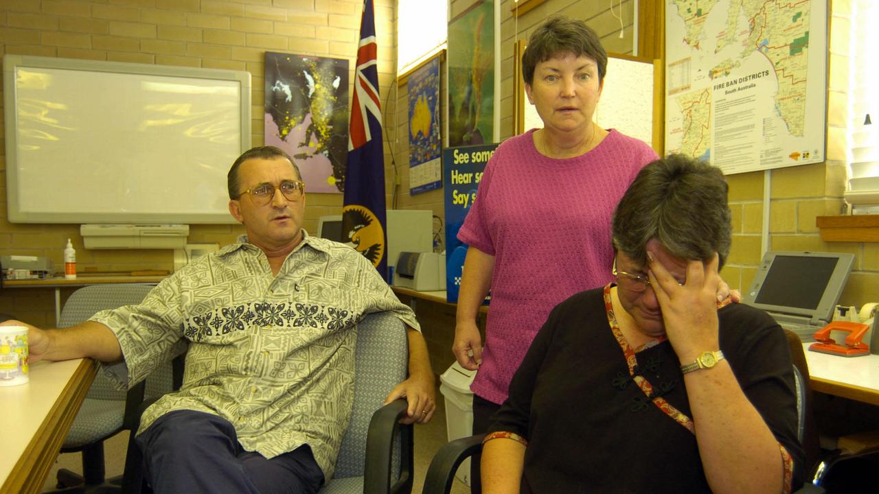 Family of missing person Eric Lynch – brother Jim with his sisters Kathy Neilson and Louise McKenzie in Port Lincoln.