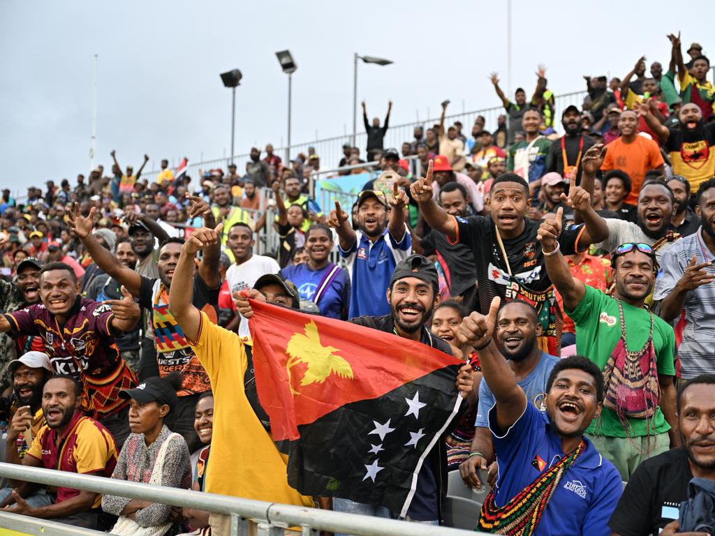 Papua New Guinea rugby league fans. Picture: NRL photos