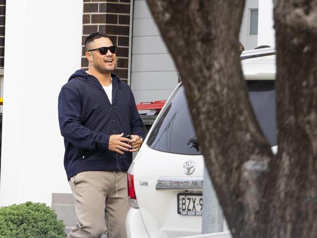 Witnesses say Hayne appears to be trying to settle back into regular family life. Picture: Thomas Parrish