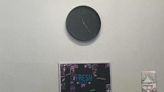 Buzz Superfoods Bar is on its fifth wall clock, after four others fell down, locked on 5pm.