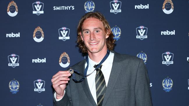 Sam Clohesy won the Fothergill-Round-Mitchell Medal last year. Picture: Graham Denholm/AFL Photos via Getty Images