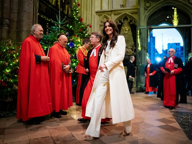 Catherine, Princess of Wales during the Together at Christmas carol service. Picture: Getty Images