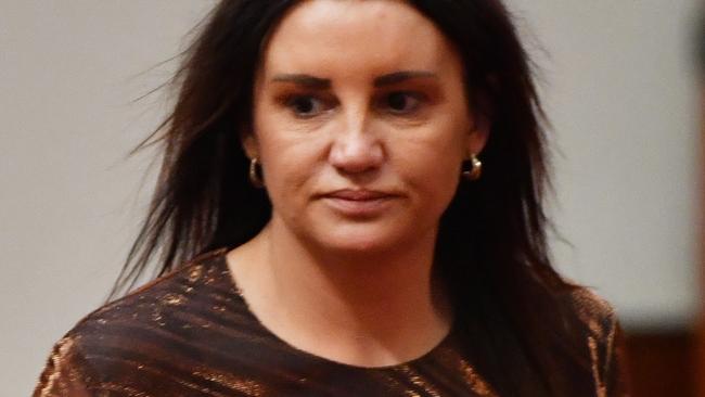 Jacqui Lambie’s emotional plea to fellow senators. Picture: AAP Image/Mick Tsikas